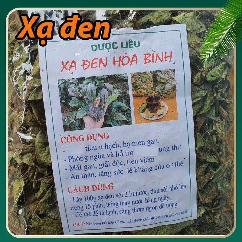 Túi 1Kg Xạ Đen khô chuẩn Hòa Bình mát gan phòng ngừa và hỗ trợ ung bướu u hạch
