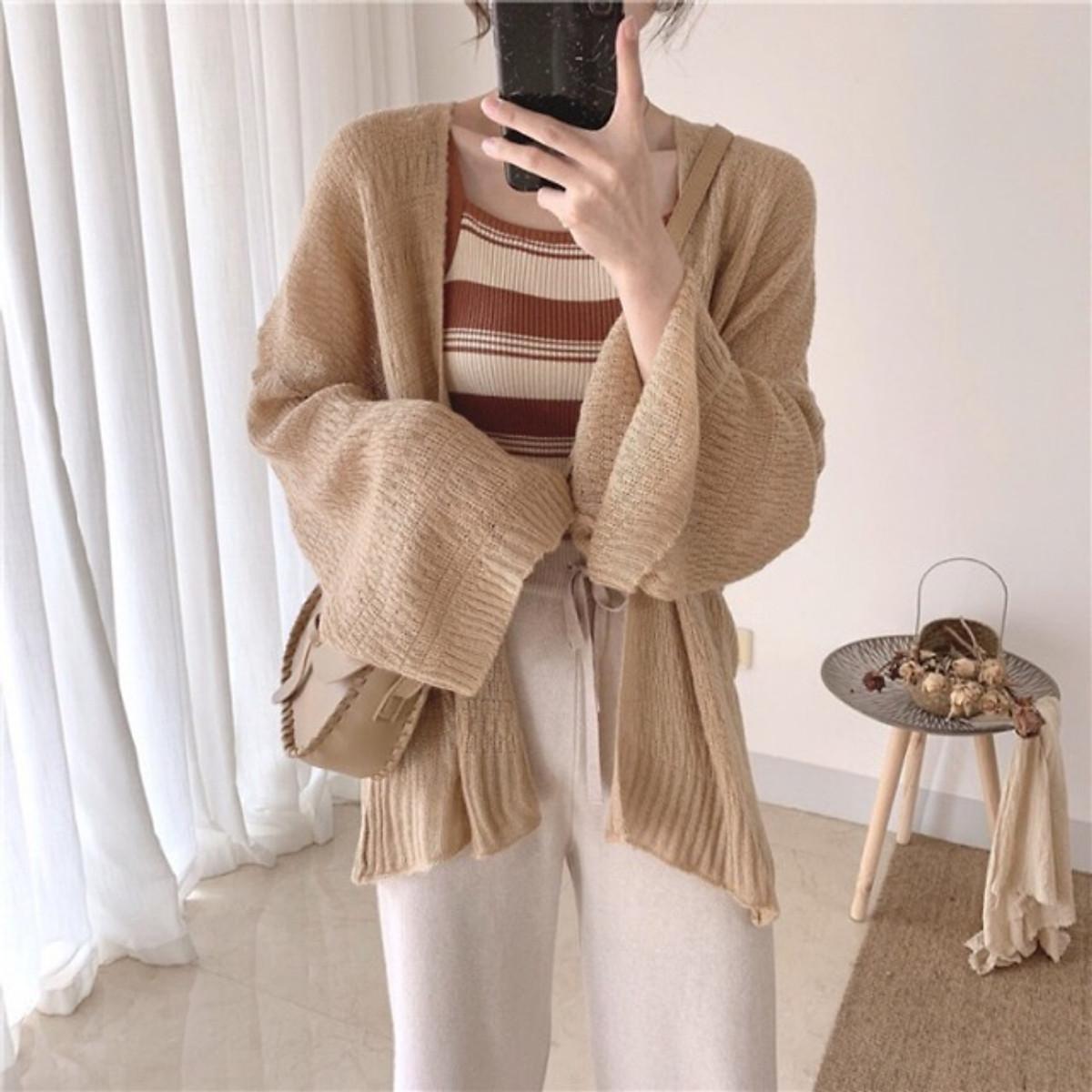 Áo khoác len CADIGAN mỏng NHẸ NHÀNG NỮ TÍNH, HỢP THỜI TRANG