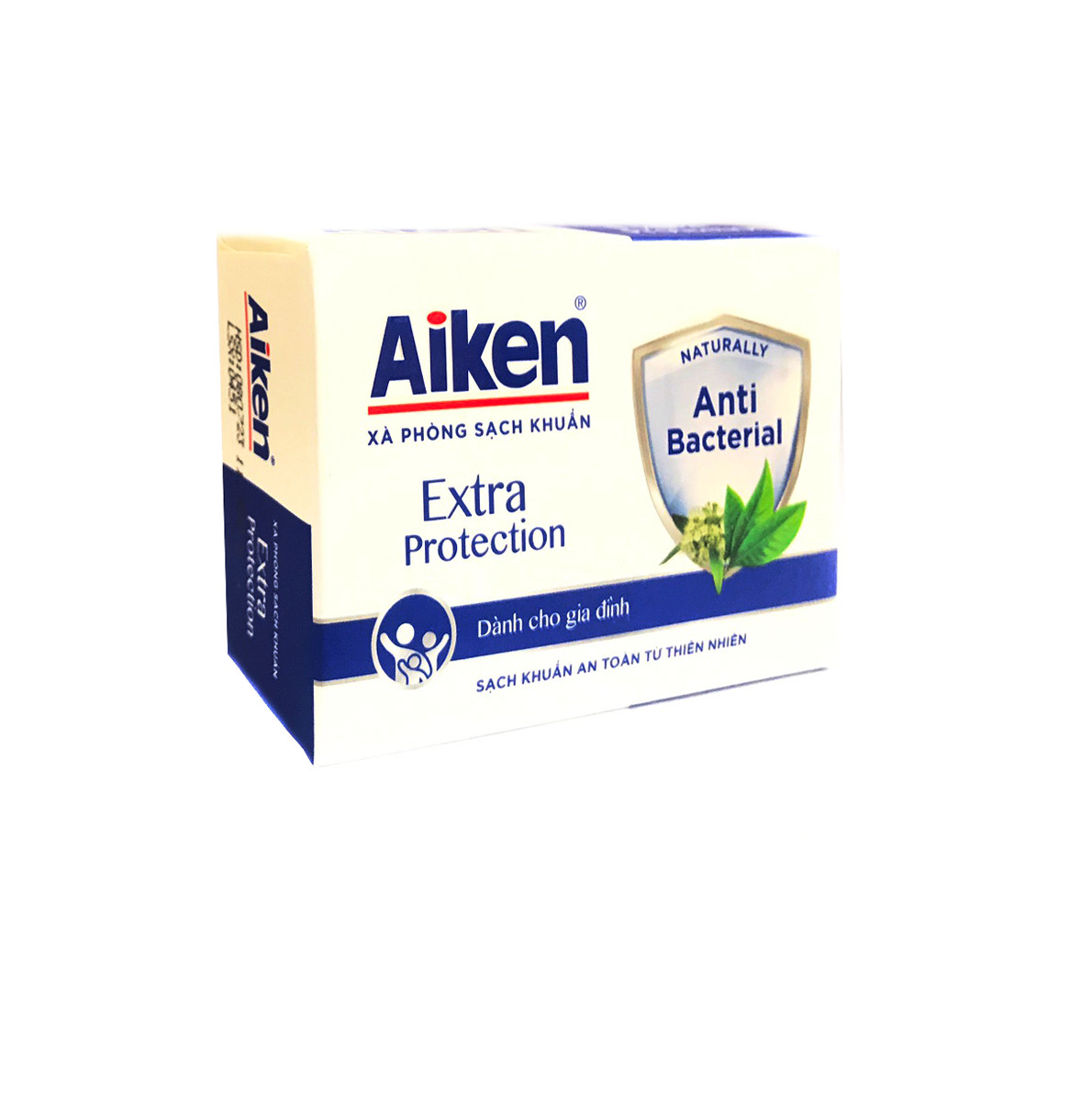 Combo 3 Xà Phòng Aiken  Extra Protection Sạch khuẩn An Toàn Tự Nhiên (90gr*3)