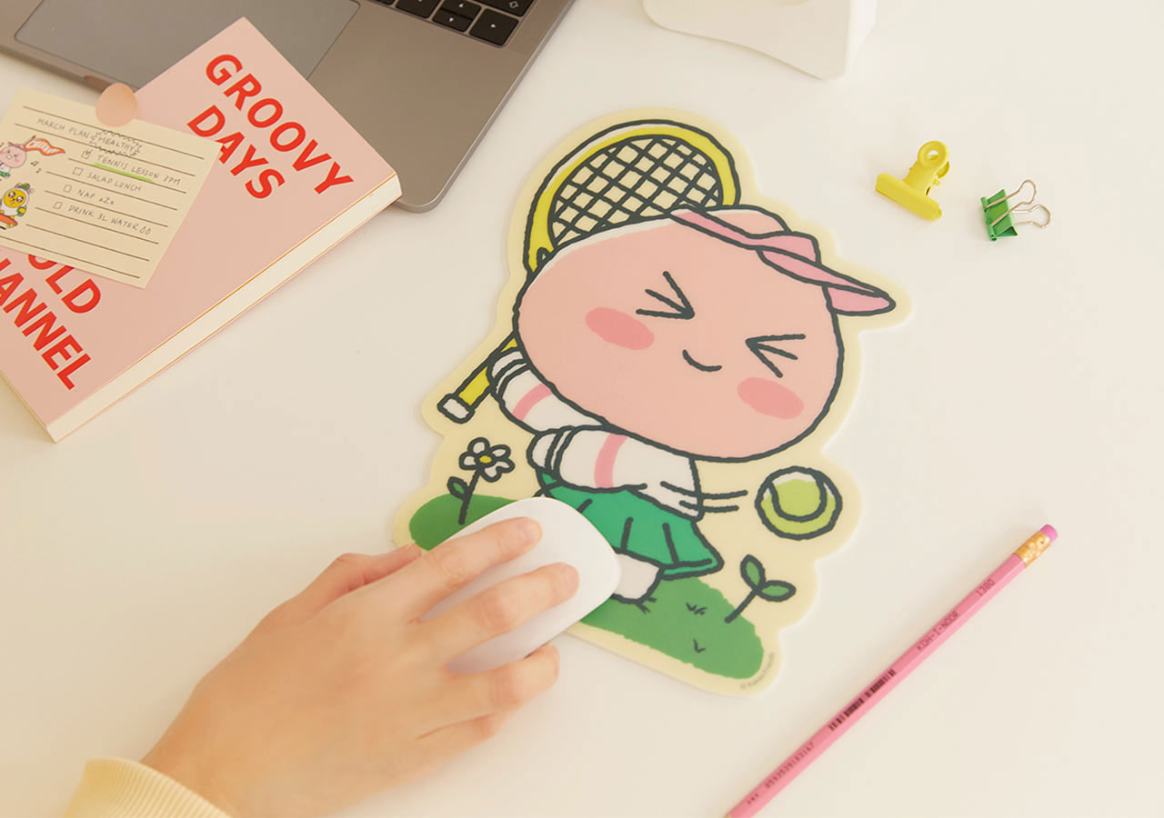 Tấm Lót Chuột Tennis Apeach KAKAO FRIENDS - Hàng chính hãng