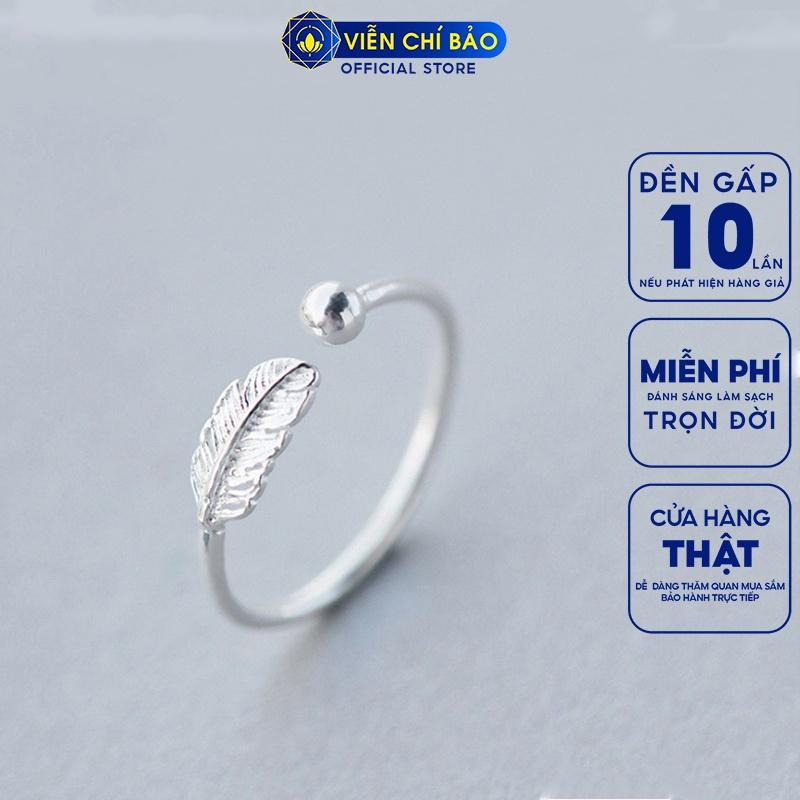 Nhẫn bạc nữ lông vũ loại nhỏ chất liệu bạc 925 thời trang phụ kiện trang sức nữ thương hiệu Viễn Chí Bảo N400129