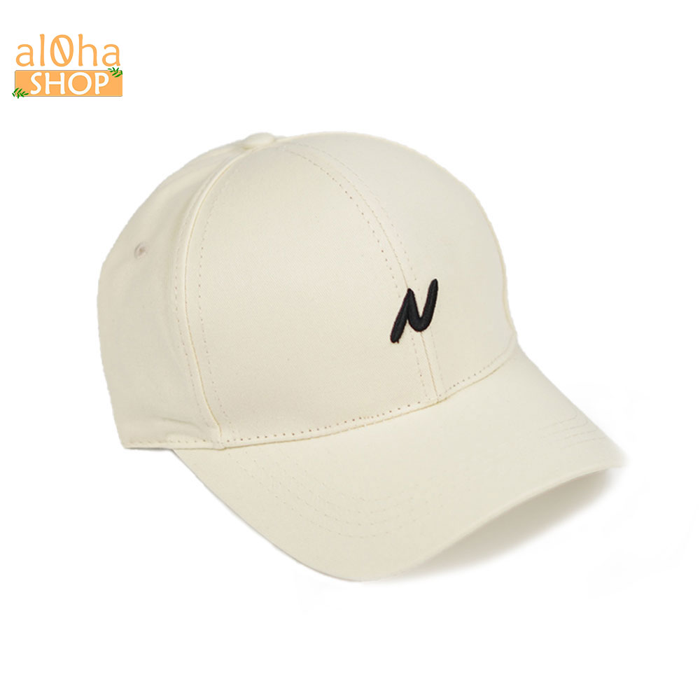 Nón Ulzzang thêu chữ N - mũ lưỡi trai unisex nam nữ chống nắng - al0ha Shop