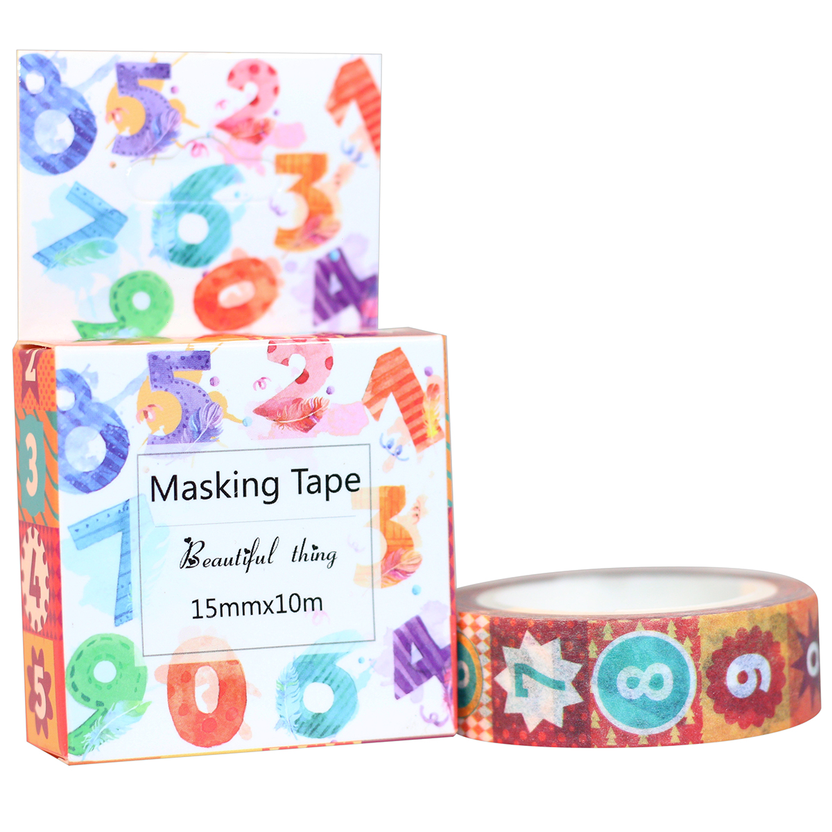 Băng Keo Giấy Trang Trí Masking Tape - Số Đếm