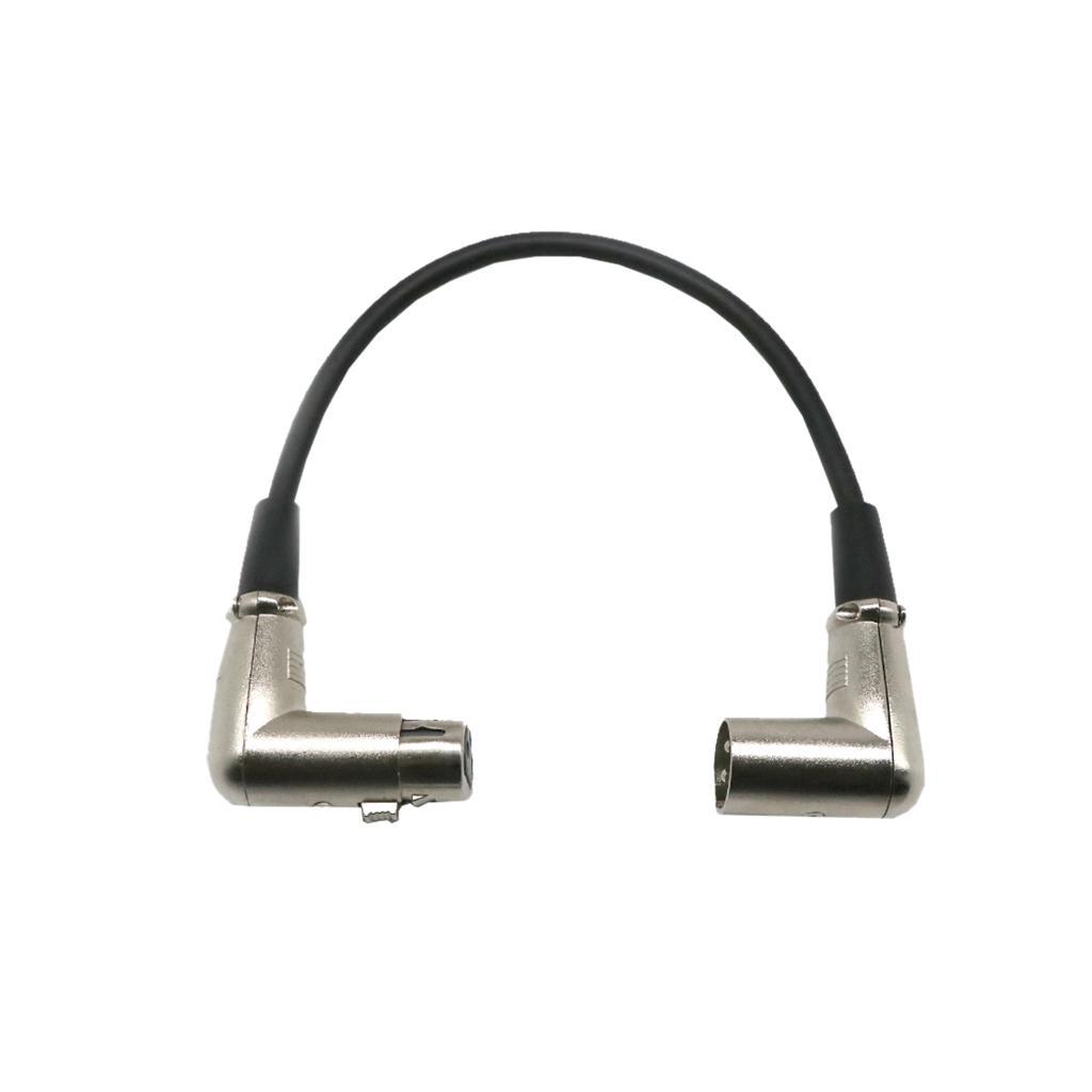 Microphone Cable XLR Right Angle Male to Female Extension Cable