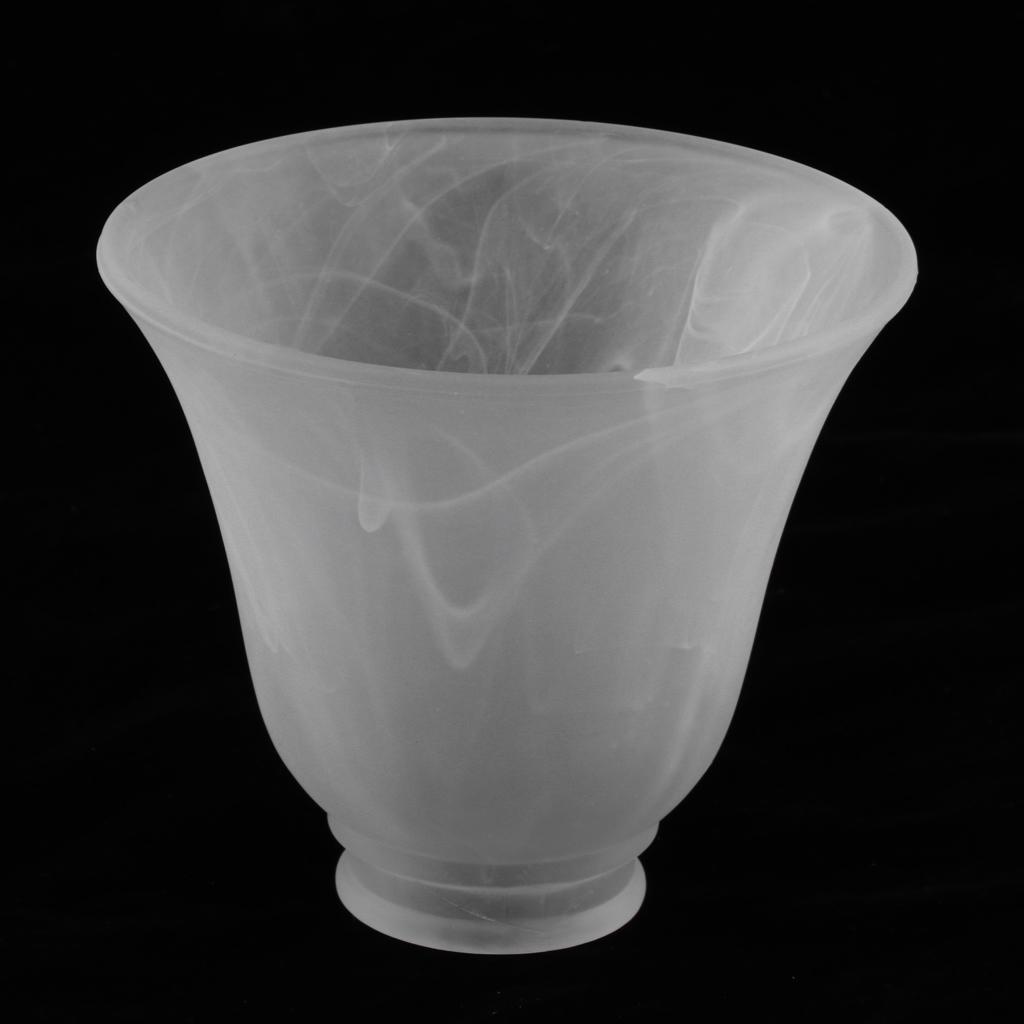 2xReplacement Ceiling Fan Vanity Chandelier Frosted And Clear Glass Shade 3