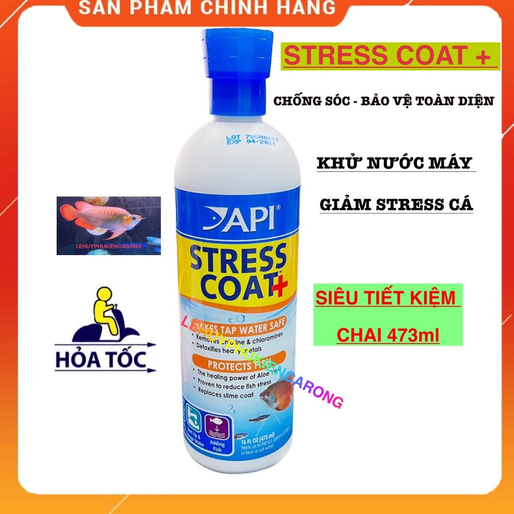 STRESS COAT Dung Dịch Khử Độc Nước, Giảm Stress Cho Cá Chai 118ml, 237ml, 473ml Chính Hãng API MỸ