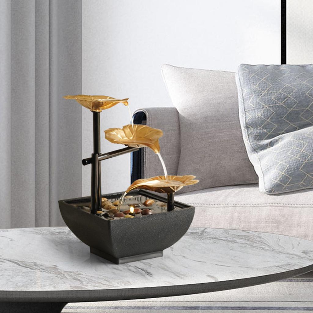 Waterfall Fountain Chinese Meditation Office Bedroom Living Room Decor