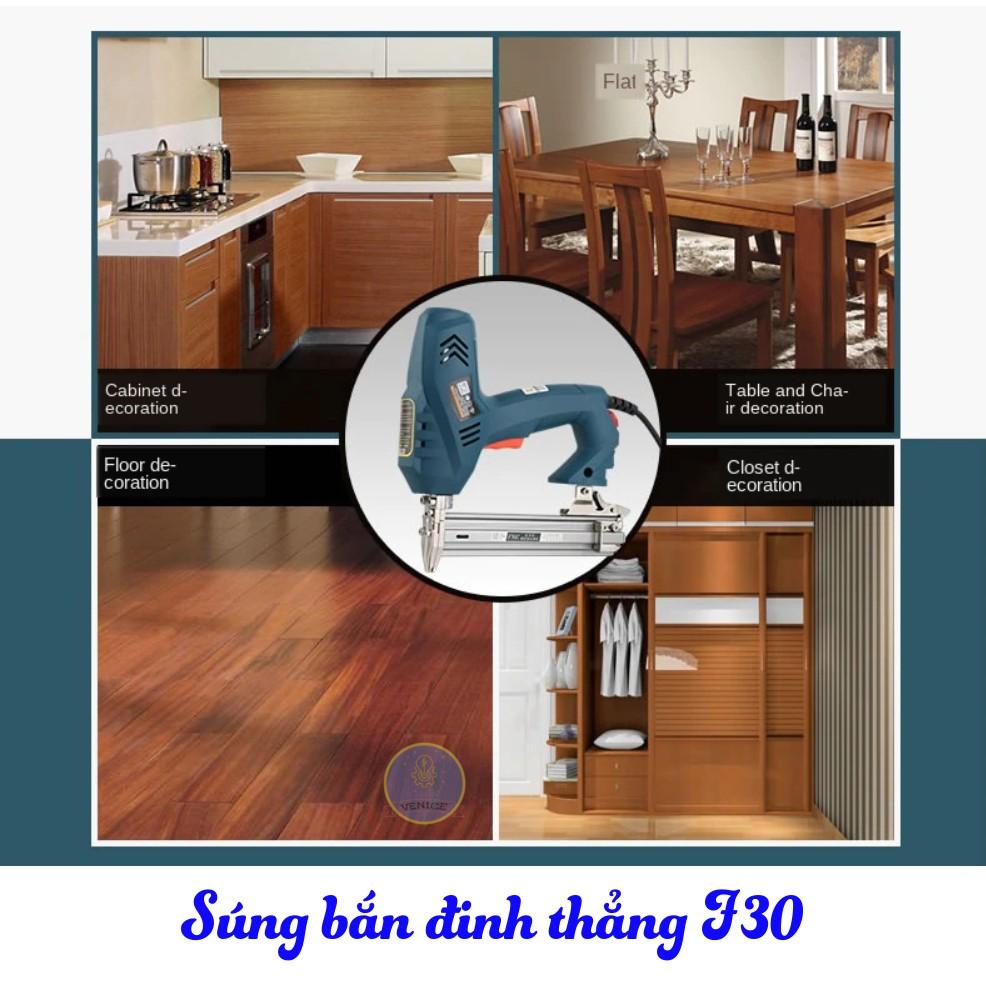 DỤNG CỤ BẮN ĐINH THẲNG F30 - DÙNG ĐIỆN 220V - DỤNG CỤ BẮN GỖ CÁC LOẠI