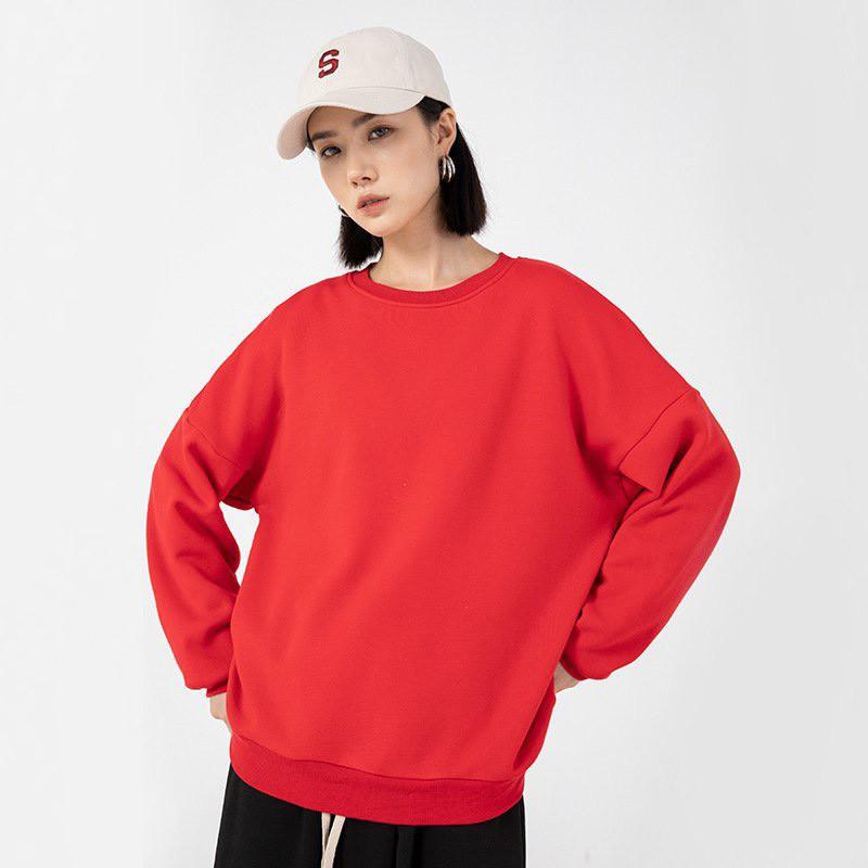 Áo Sweater Nỉ Ngoại Unisex Cao Cấp, Áo Nỉ Trơn Tay Dài Basic Nhiều Màu Dành Cho Nam Và Nữ, Labibi