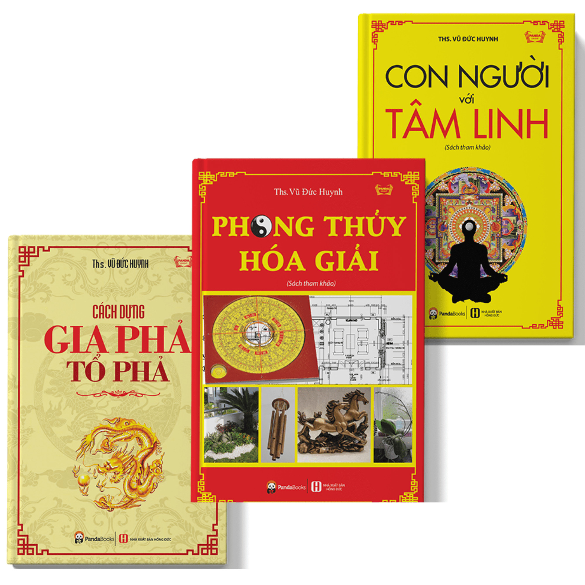 combo 3 cuốn sách phong thủy Con người với tâm linh,cách dựng gia phả tổ phả,phong thủy hóa giải