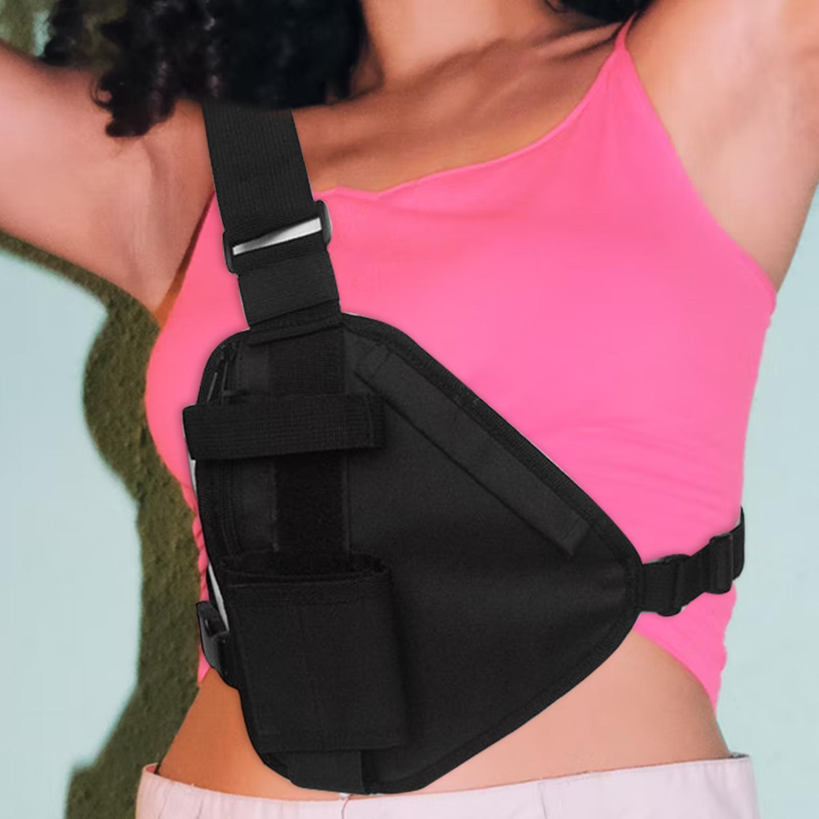 Backpack Shoulder Chest Bag with Metal Zipper for Camping