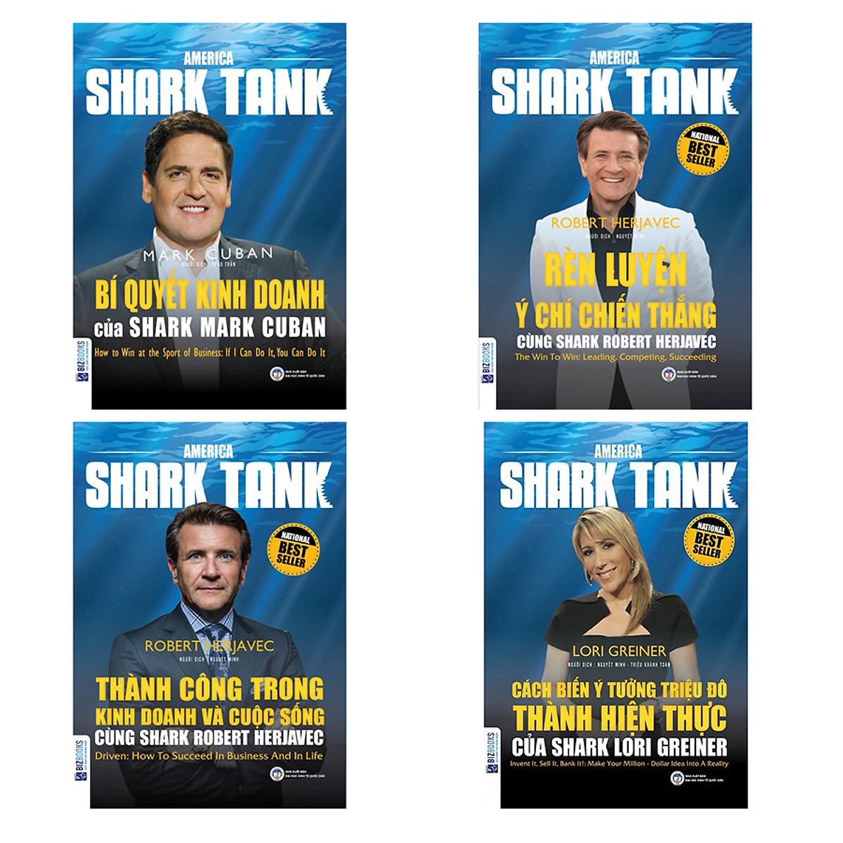 Combo 4 cuốn shark tank (Tặng kèm bút chì Kingbooks)