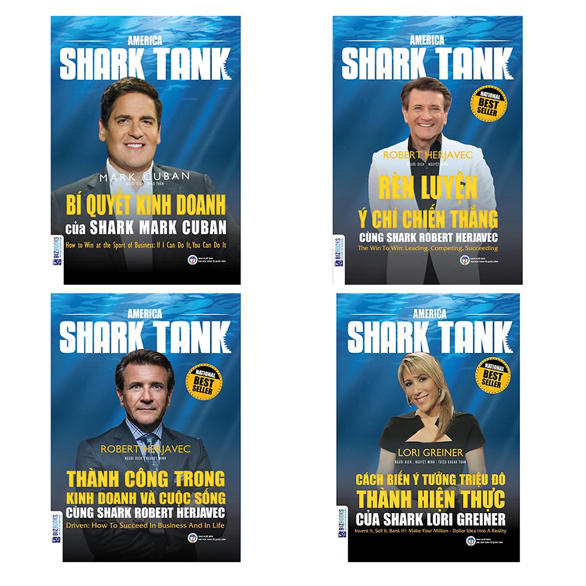 Combo 4 cuốn shark tank (Tặng kèm bút chì Kingbooks)