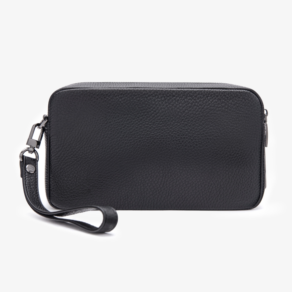 Clutch cầm tay đeo chéo da bò Togo cao cấp RB08 khóa vân tay &amp; khóa số