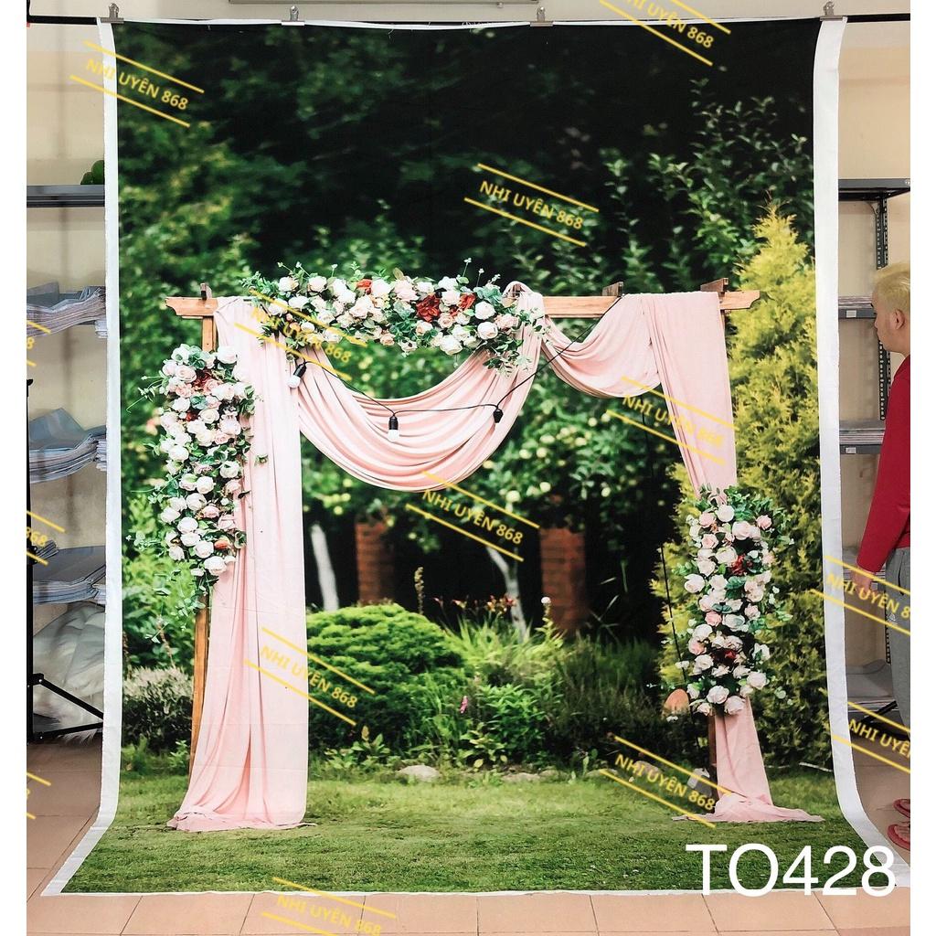 Tranh vải decor / Thảm vải chụp ảnh / Thảm vải treo tường tiệc cưới