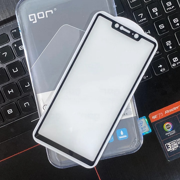 Kính cường lực Gor Full viền 9D cho Xiaomi Mi 8 SE - Hàng Nhập Khẩu