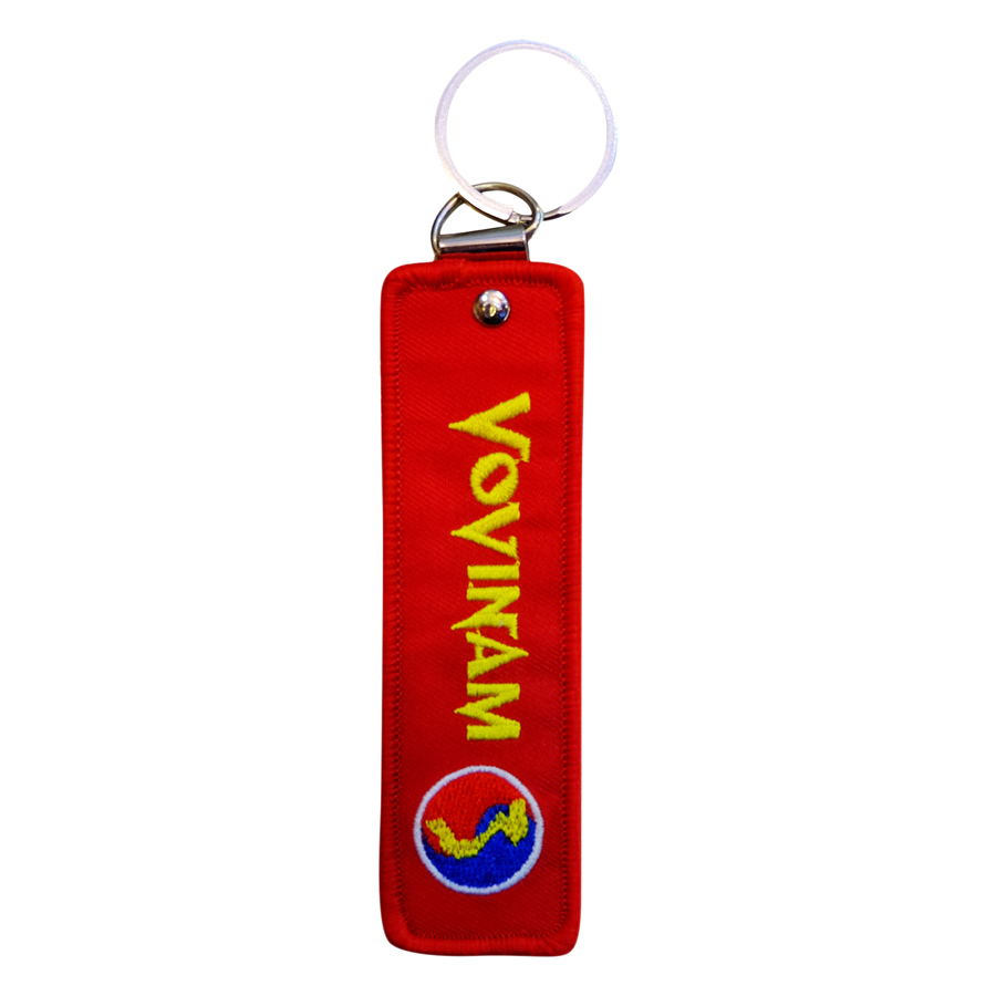 Móc Khóa Thêu Tân Việt Vovinam KMKVVNTV (10 x 3 cm)