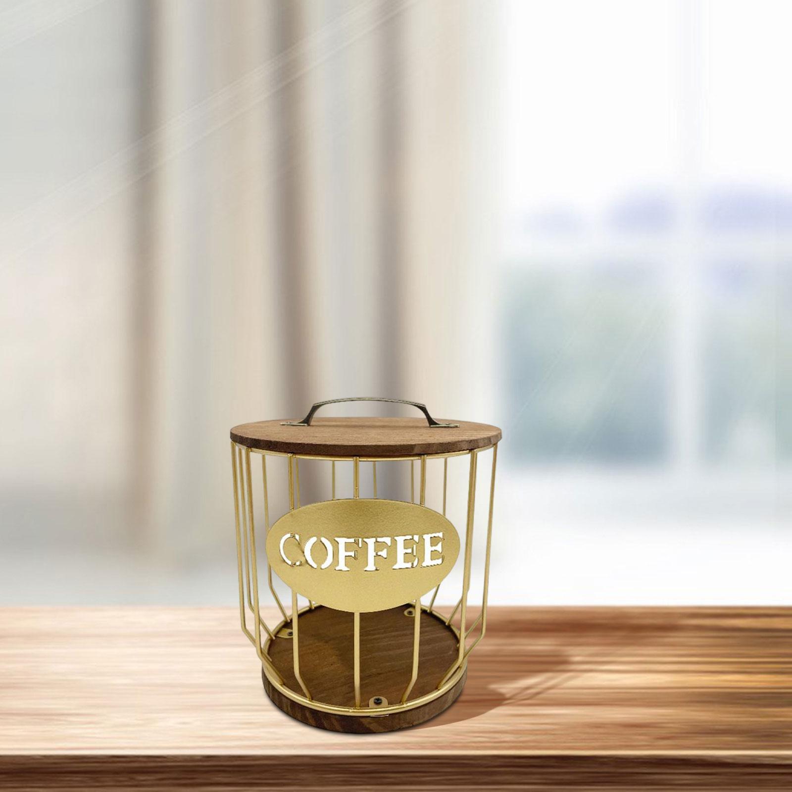 Coffee Pod Holder Storage Organizer Container for Coffee Bar Decor Counter