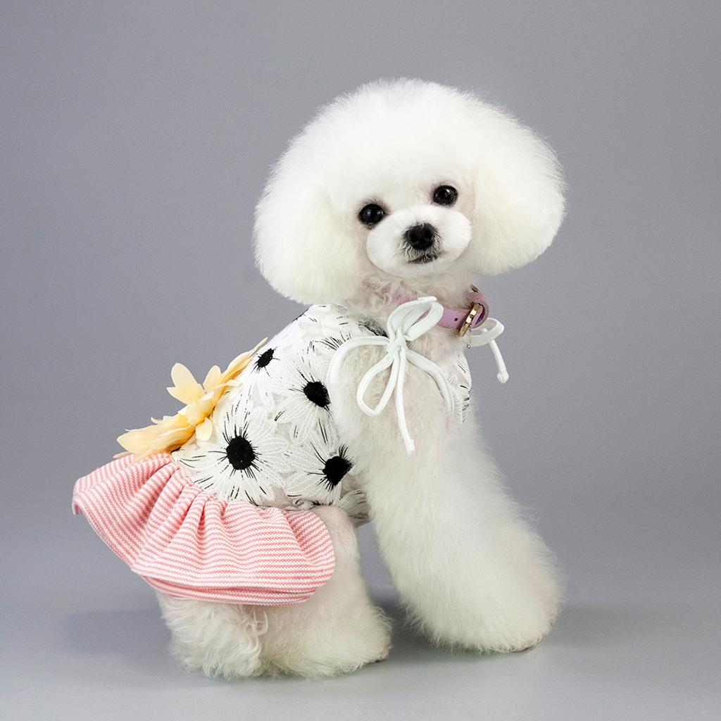 2xPet Dog Puppy Cotton Princess Dress Cute Skirt Clothes Dog Dress Supplies