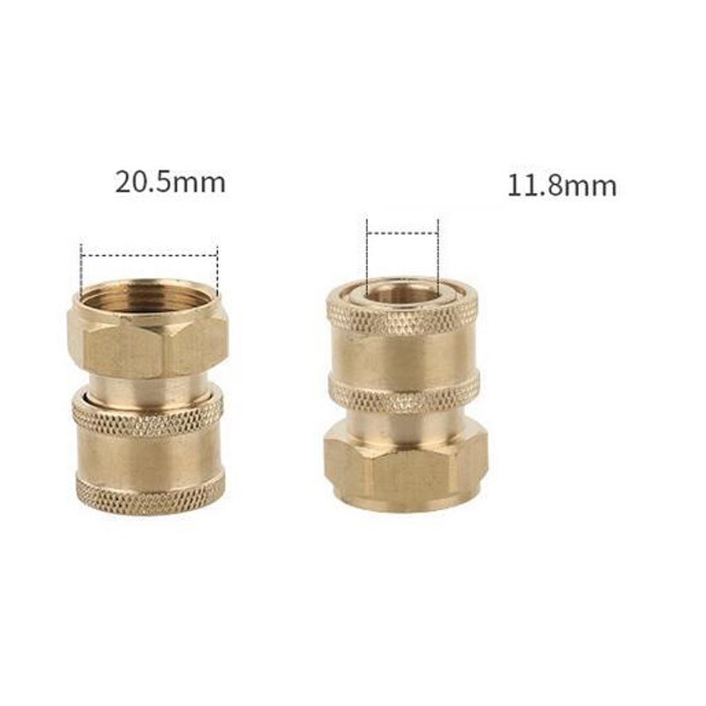 2x Quick Connector Coupler for Pressure Washer Nozzle Hose Pipe Fitting A+E