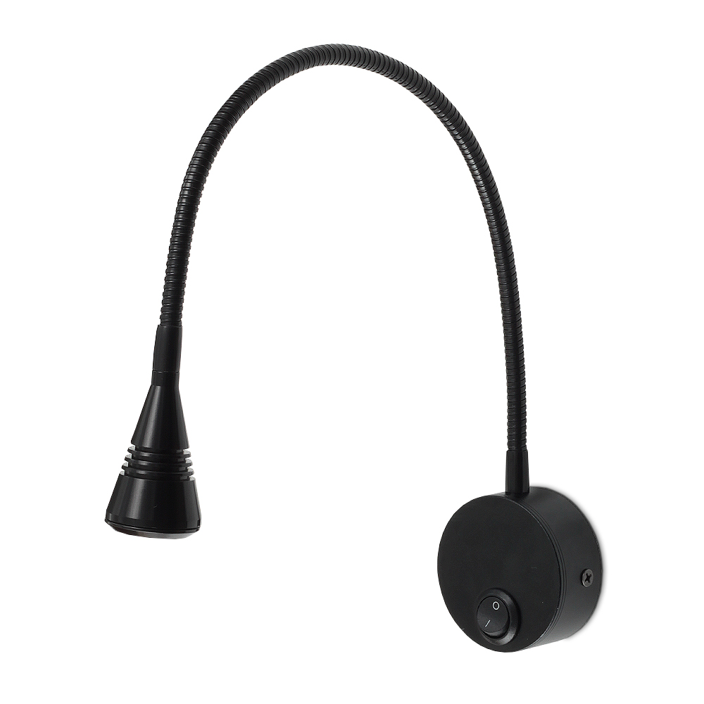 Đèn học và Đọc sách đầu giường Led 3W, Loại gắn tường, Ánh sáng chiếu rọi điểm, Tích hợp đèn ngủ, Đèn trang trí Nhà hàng, Khách Sạn, Showroom