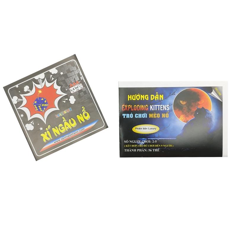 Boardgame 2in1 LHT Mèo Nổ - Xí Ngầu Lắc