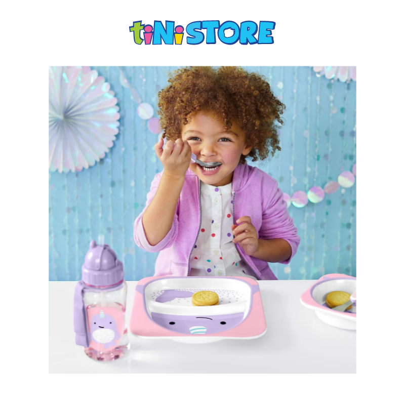 tiNiStore-Dụng cụ ăn uống cho bé Zoo Skip Hop - Kỳ lân biển 252372