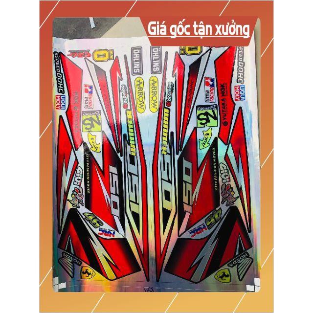 Tem rời winner đỏ đen Crom titan 7 màu