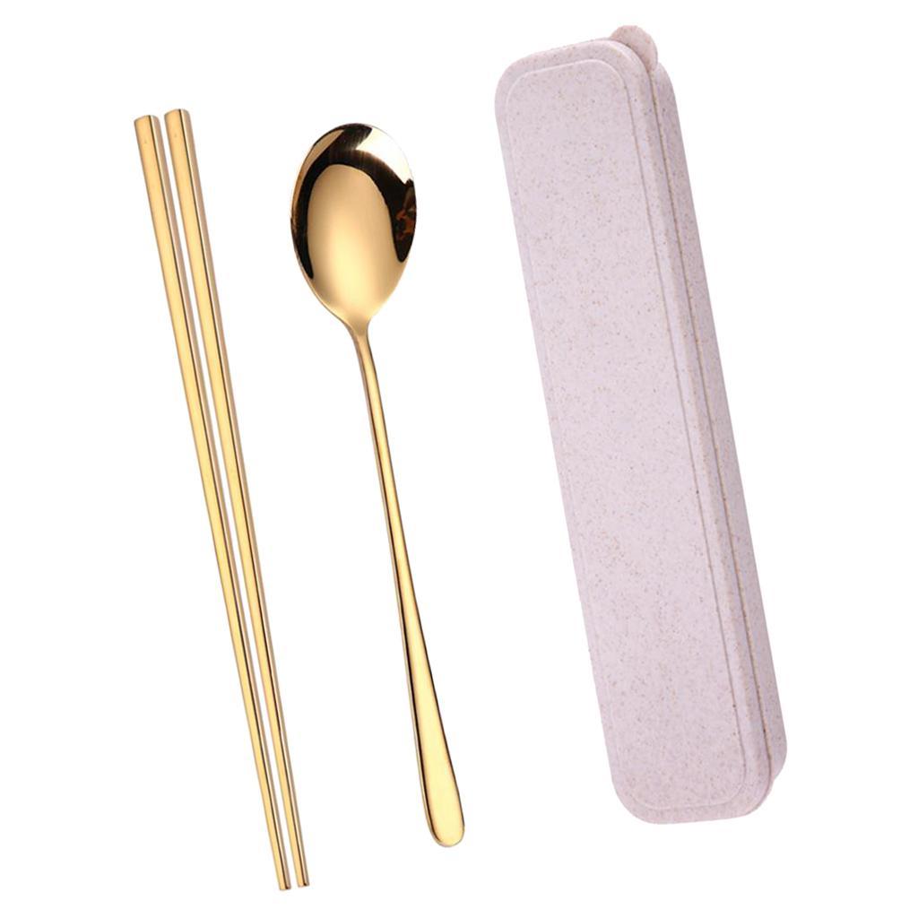 Travel Flatware with Case Camping Lunch