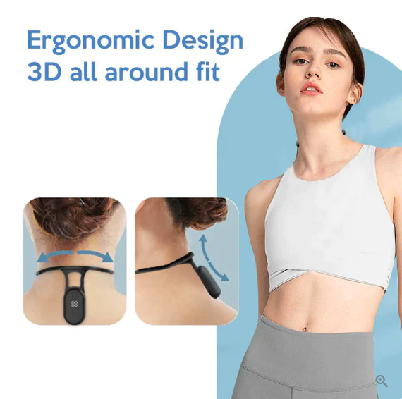 Thiết bị Massage Cổ mini sử dụng sóng Siêu Âm Lymphatic, Lưu Thông Máu, Ngăn Ngừa Đột Quỵ