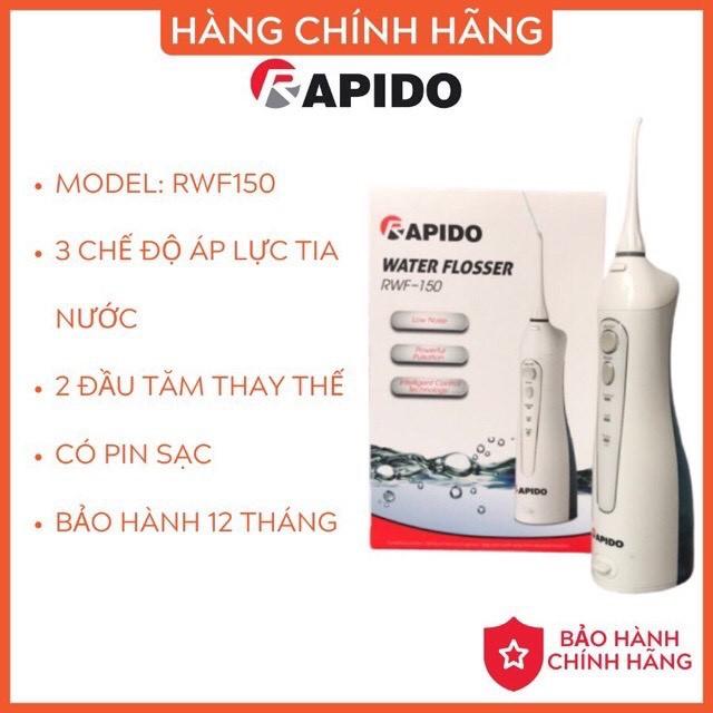 Tăm nước Rapido , tăm vệ sinh răng miệng chính hãng - Bảo hành 12 tháng