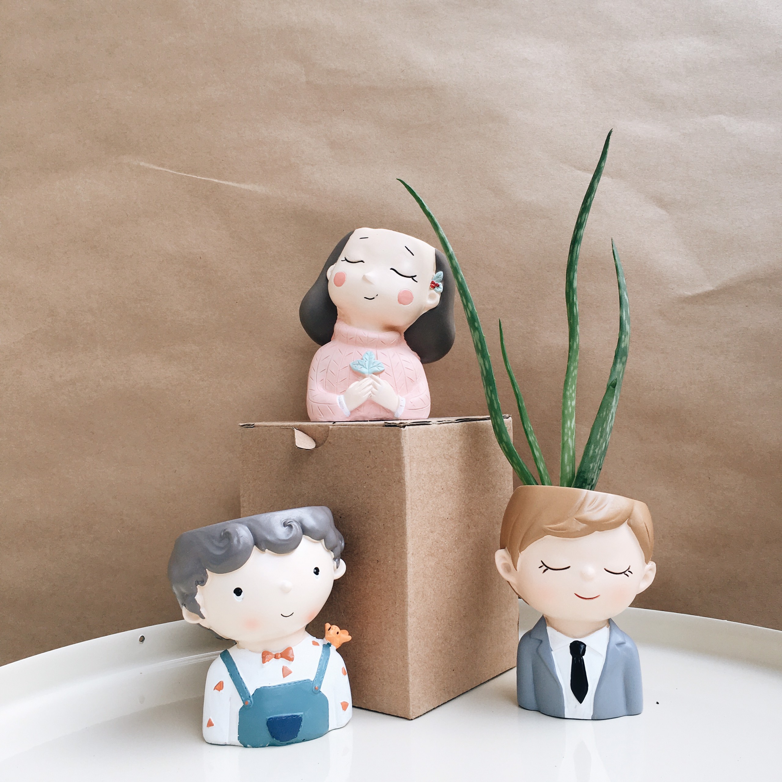 Chậu Cây ChiBi Bằng Đất Sét Nhật