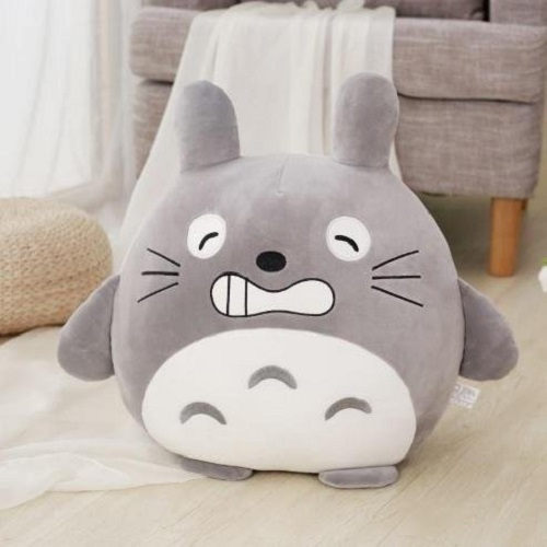 Bộ Chăn Gối Gấu Bông Totoro tròn. Chăn gối văn phòng 3in1