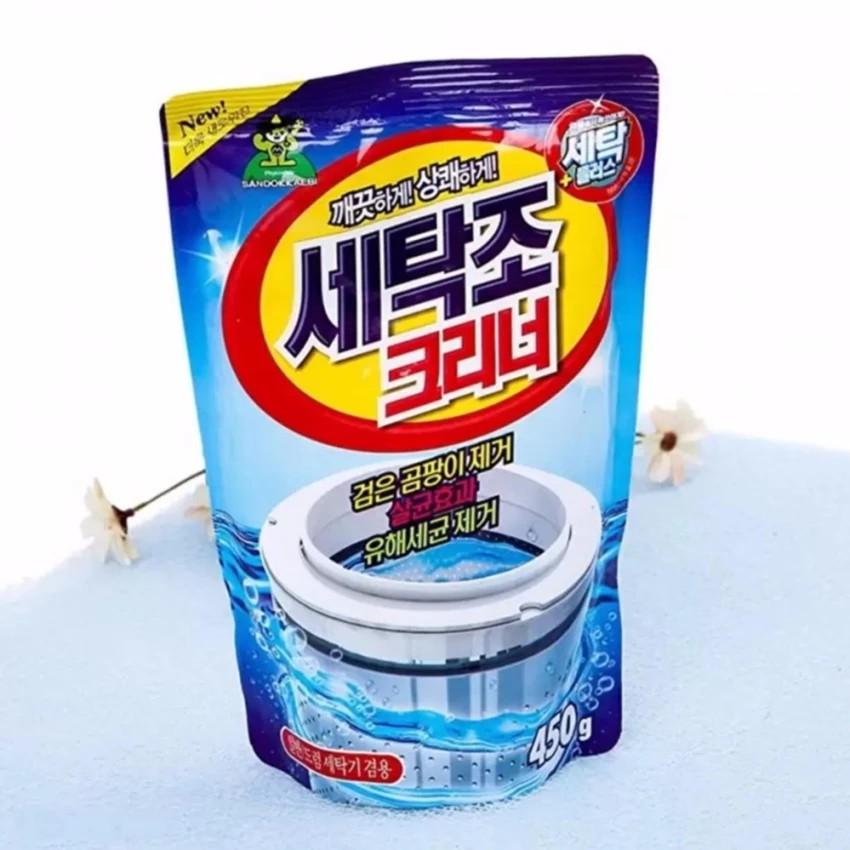 Gói bột tẩy vệ sinh lồng máy giặt 450g giúp máy giặt sạch sẽ hơn