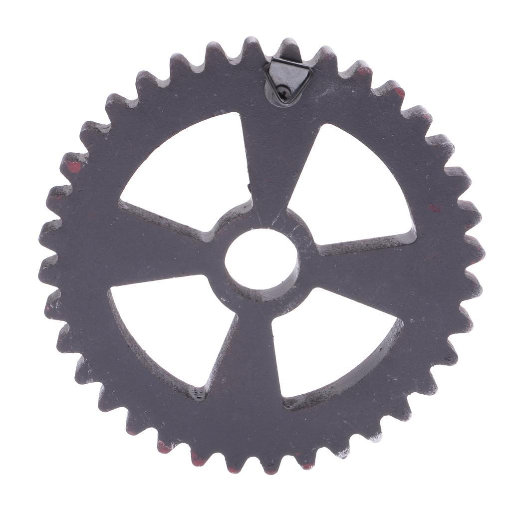 12cm Wood Steampunk Gear Wheel for Home Bar Shops Wall Art Hanging Decors #B