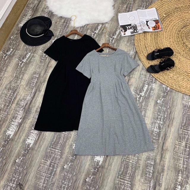 Đầm váy cotton nơ sau thiết kế