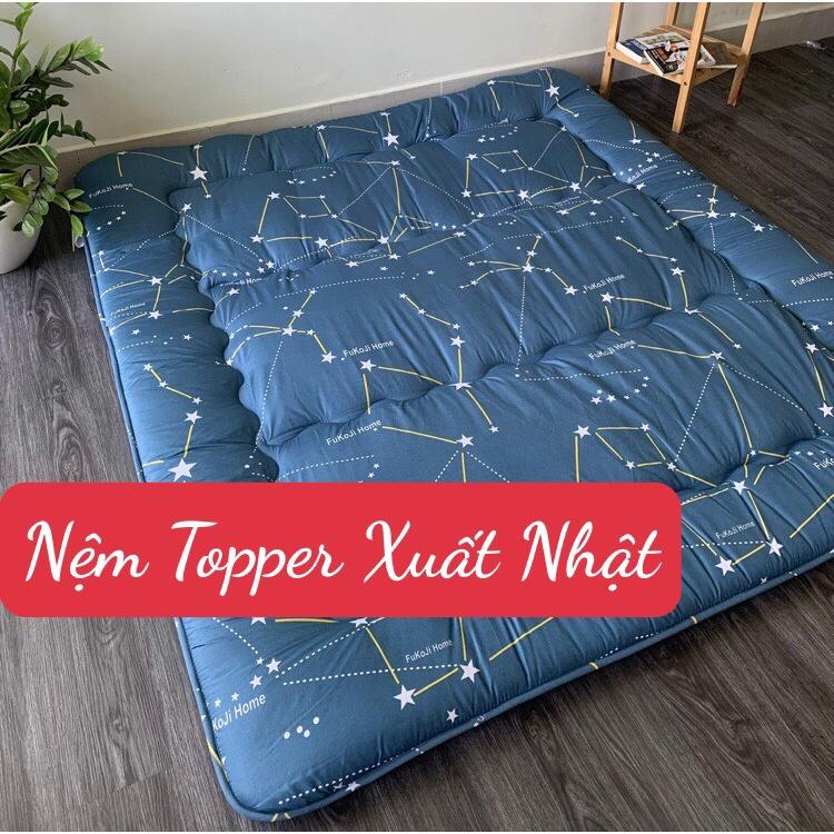 Nệm Topper Trải Sàn xuất Nhật - 1mx2m | 1m4x2m | 1m6x2m | 1m8x2m - Dòng Cao Cấp dày 9cm