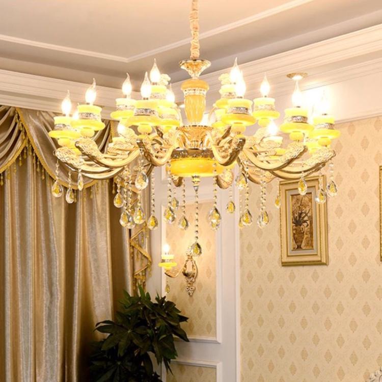 Đèn chùm MESTA 15 tay cổ điển trang trí nhà cửa sang trọng, cao cấp .