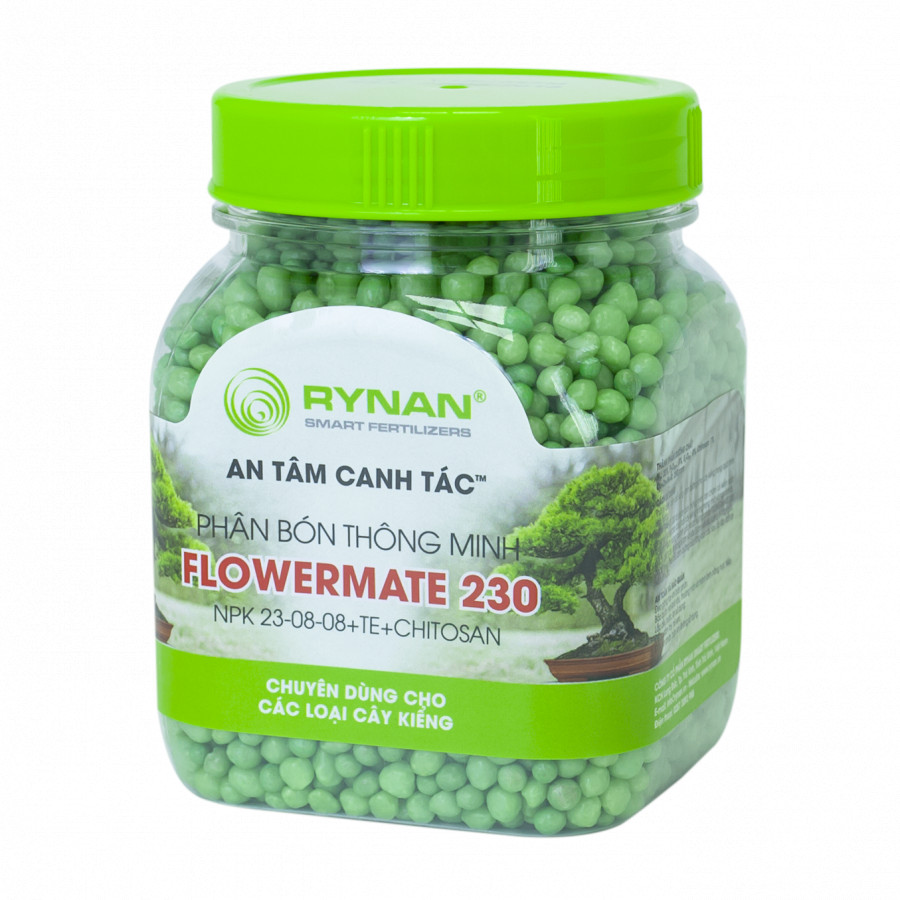 Phân Bón Thông Minh Rynan Flowermate 230 (Hũ 150g) - Dùng Cho Các Loại Hoa Kiểng