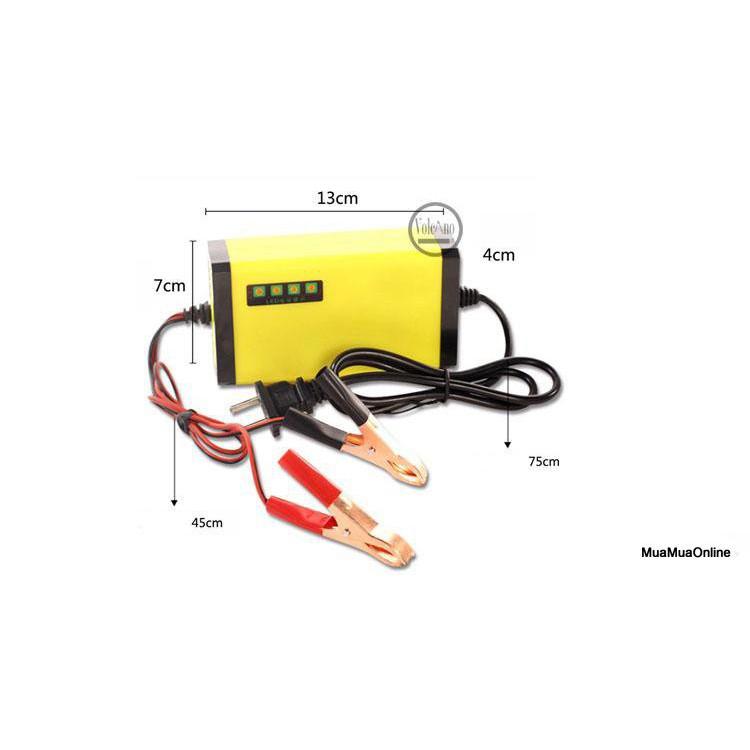 Bộ Sạc Bình Ắc Quy 220V Ra 12V 2A Cho Xe Máy