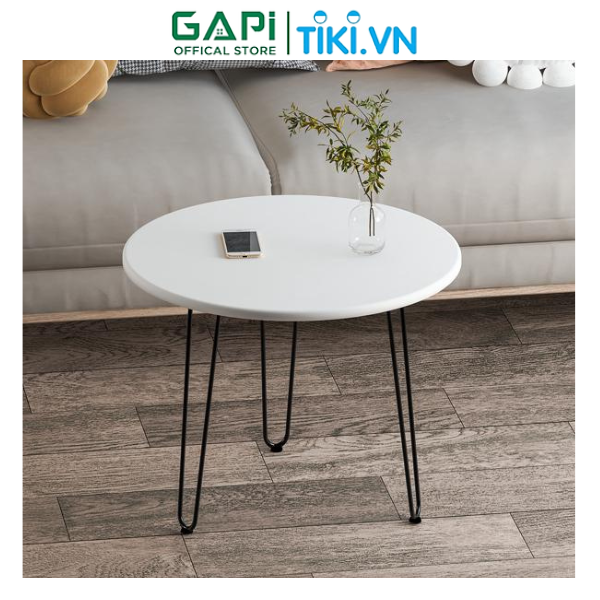 Bàn trà chân uốn Hairpin hiện đại GAPI, bàn sofa phòng cách sang trọng và tinh tế GM63