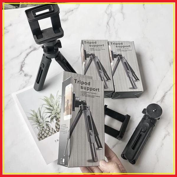 Giá đỡ điện thoại-kèm kẹp điện thoại 3 chân tripod - nhỏ gọn, chắc chắn