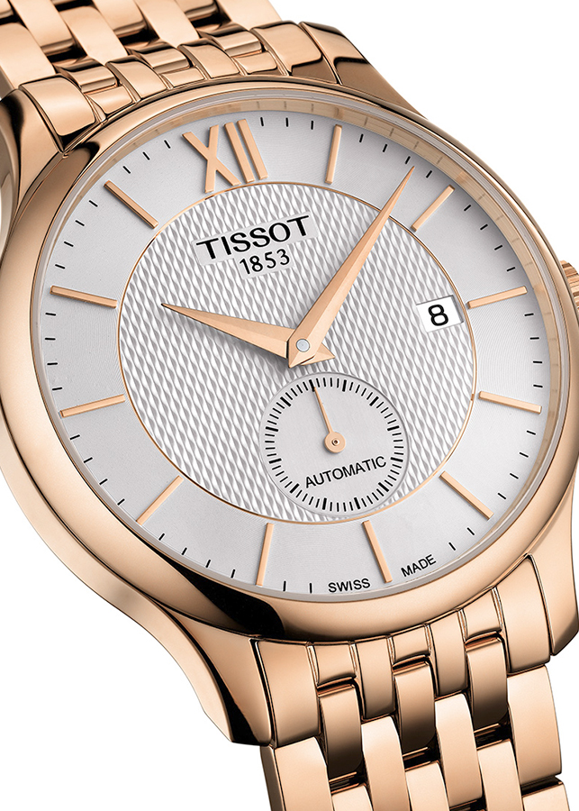 Đồng Hồ Nam Dây Thép Không Gỉ Tissot T063.428.33.038.00 (40mm) - Vàng Hồng