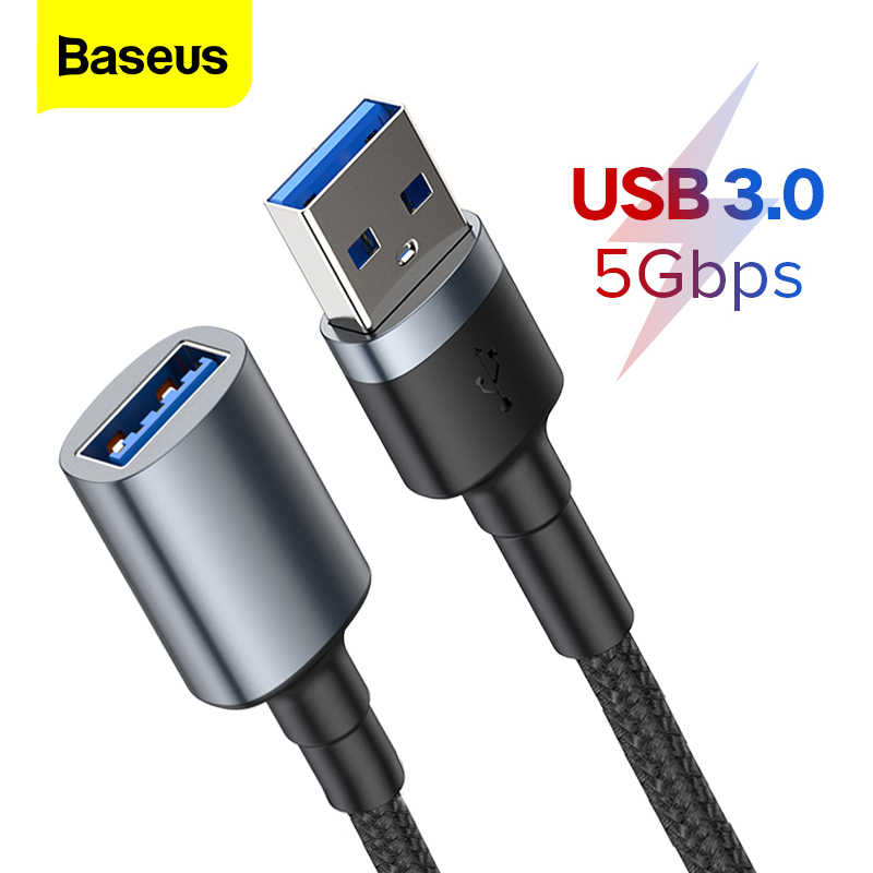 Cáp sạc nối dài cổng USB3.0 Baseus Cafule Cable ( USB3.0 Male TO USB Female 2A 1m ) - Hàng Chính Hãng