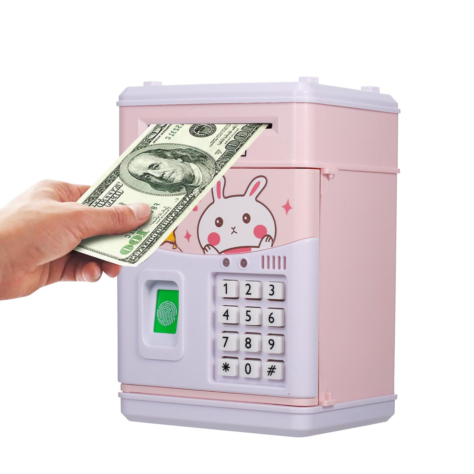 Hộp tiết kiệm tiền mặt tự động cảm biến đưa tiền vào két cho trẻ em