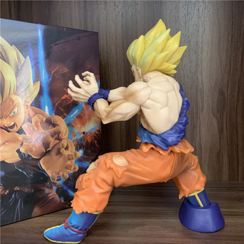 Mô Hình Dragon Ball Nhân Vật Son Goku Tung Chưởng Kamejoko - Cao 15cm