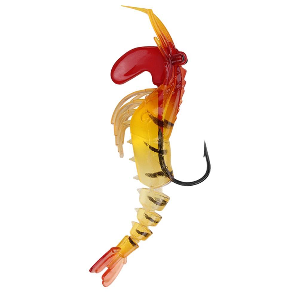 Multi Jointed Shrimp Lure Lifelike Luminous Soft Baits Saltwater Freshwater