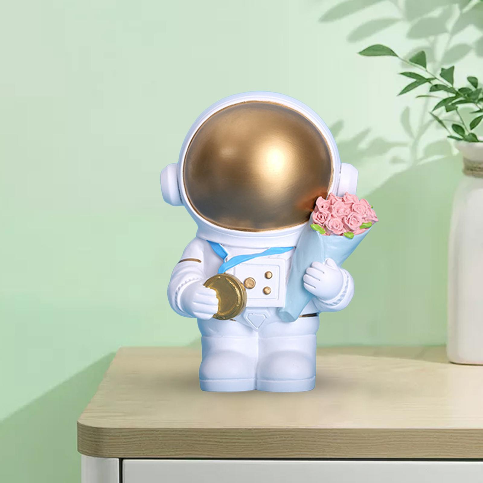 Astronaut Figurine Sculpture Figures Resin Decoration Crafts for Living Room
