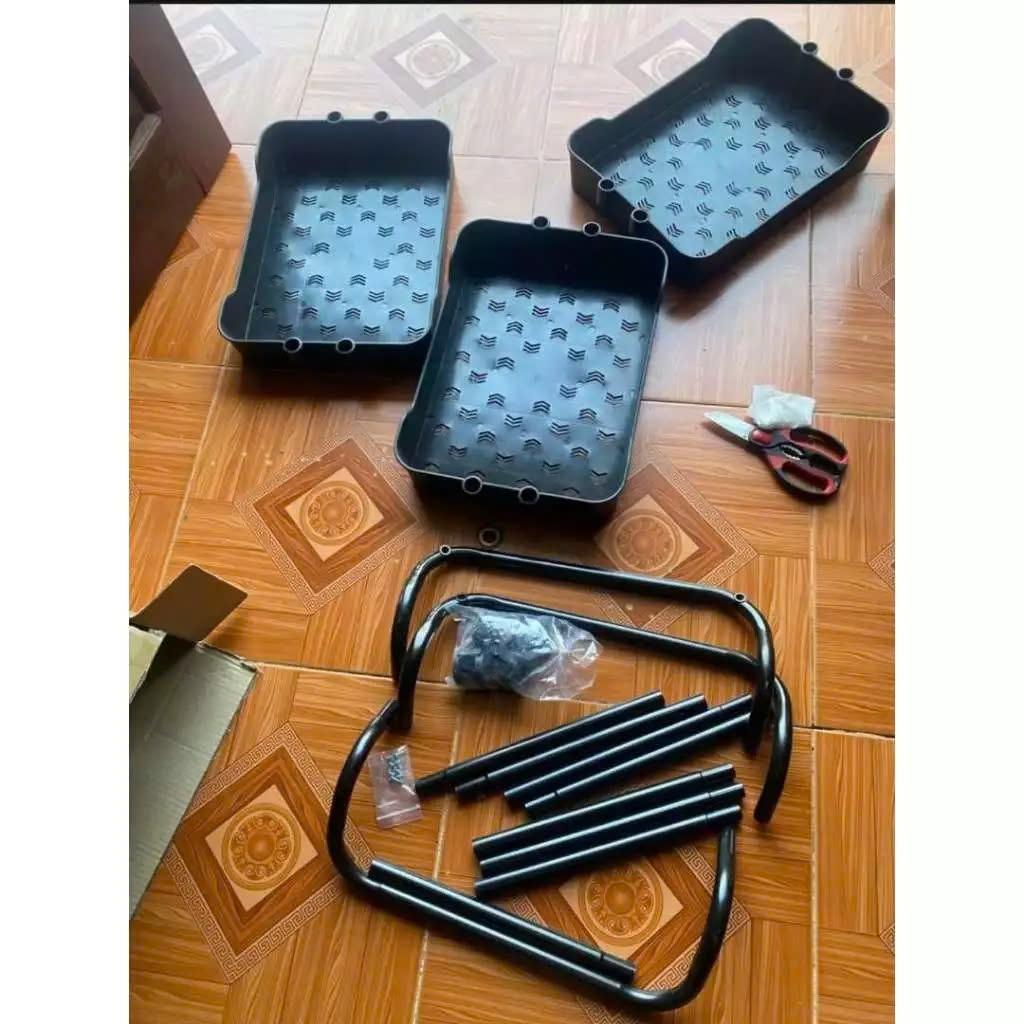 Xe Đẩy Spa 3 Tầng Đa Năng khung sắt khay nhựa