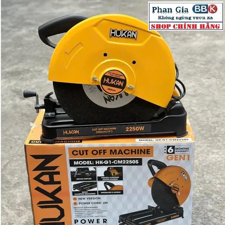MÁY CẮT SẮT HUKAN 2250W (HK-G1-CM2550S ) - ĐỘNG CƠ 100% DÂY ĐỒNG- BẢO HÀNH chính hãƞg.